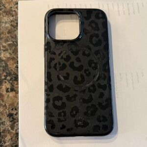 Velvet Caviar Black Leopard Phone Case